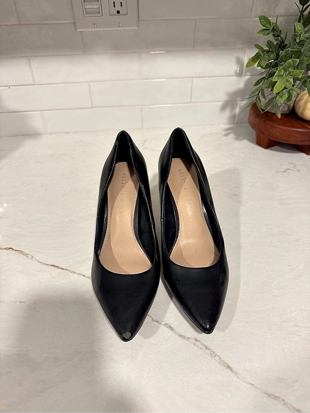 Black Pointed-Toe Heels
